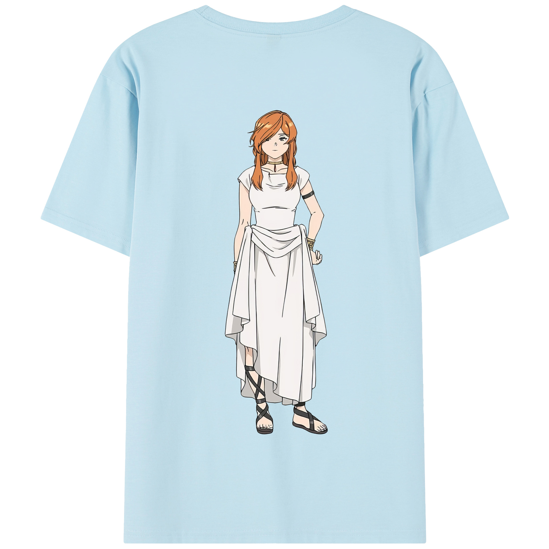 （画像用） 葬送のフリーレン Frieren 綿100％半袖Tシャツ（背面プリント）